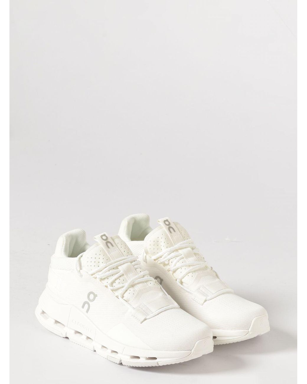 On Shoes White Cloudnova 2 Mesh Sneakers On