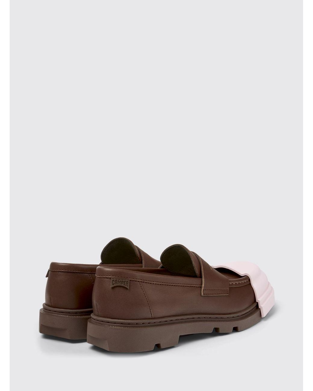 Camper Brown Junction Leather Loafers