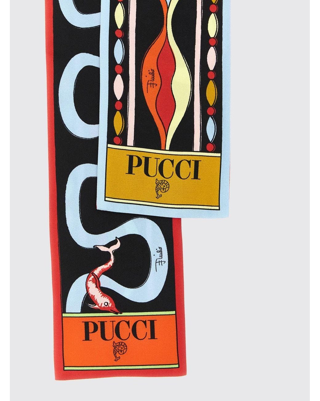 Emilio Pucci White Neck Scarf