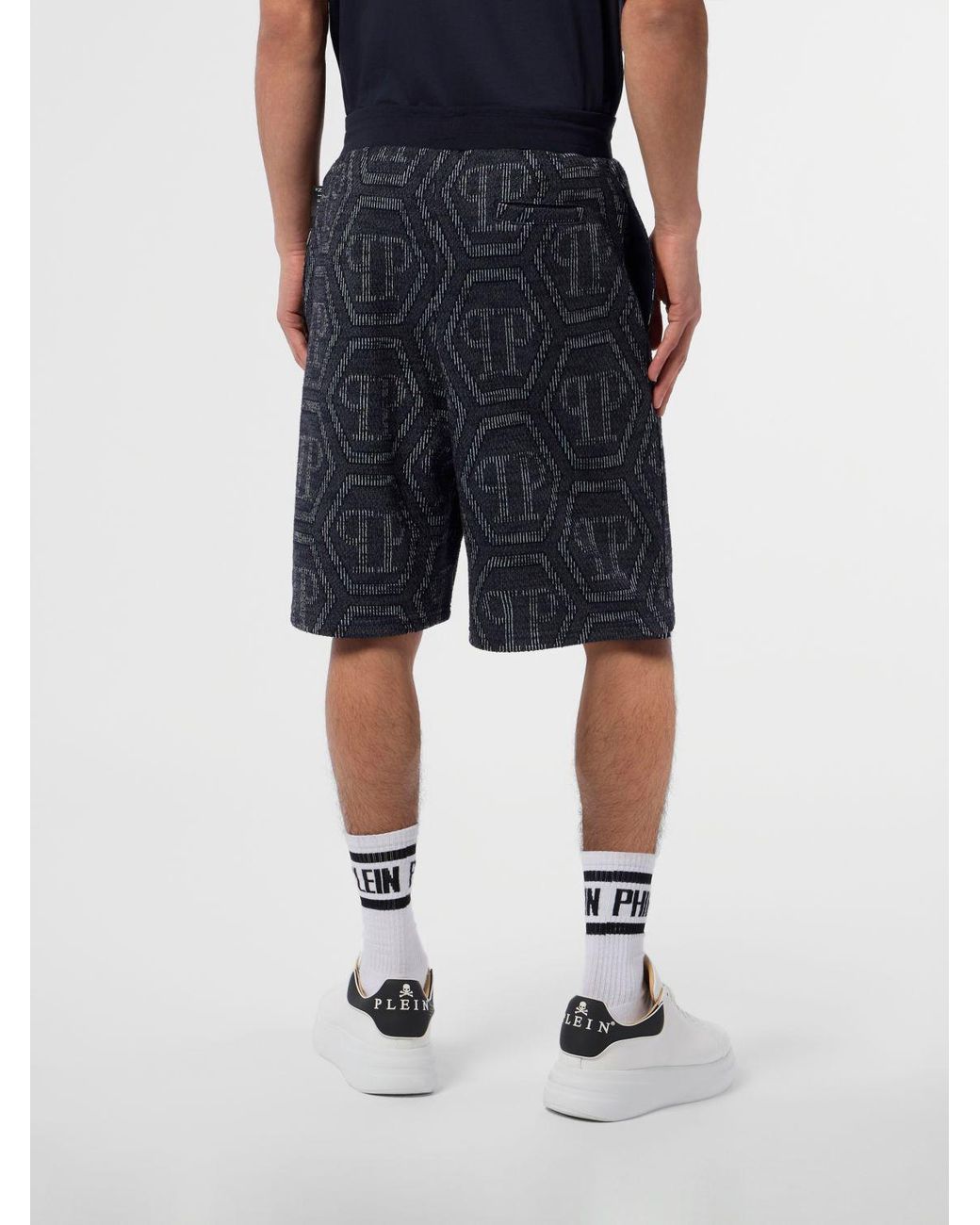 Philipp Plein Black Shorts for men