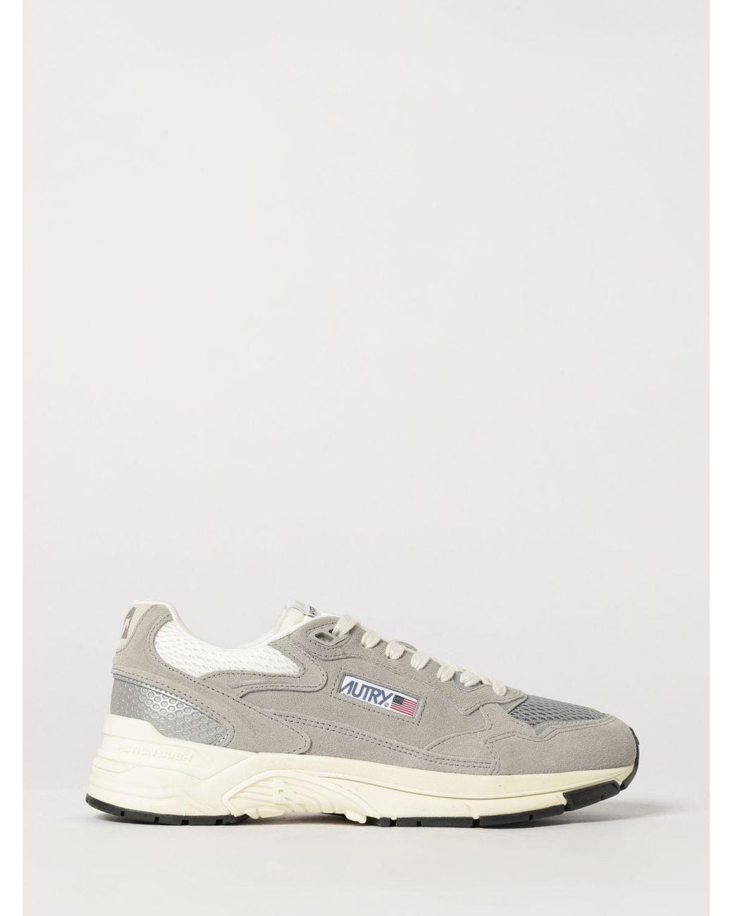 Autry White Hyperway Bicolour Leather And Mesh Low-Top Sneakers for men