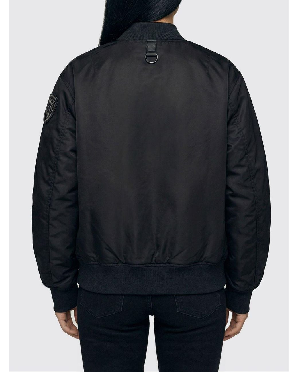 Blauer Black Nylon Bomber Jacket