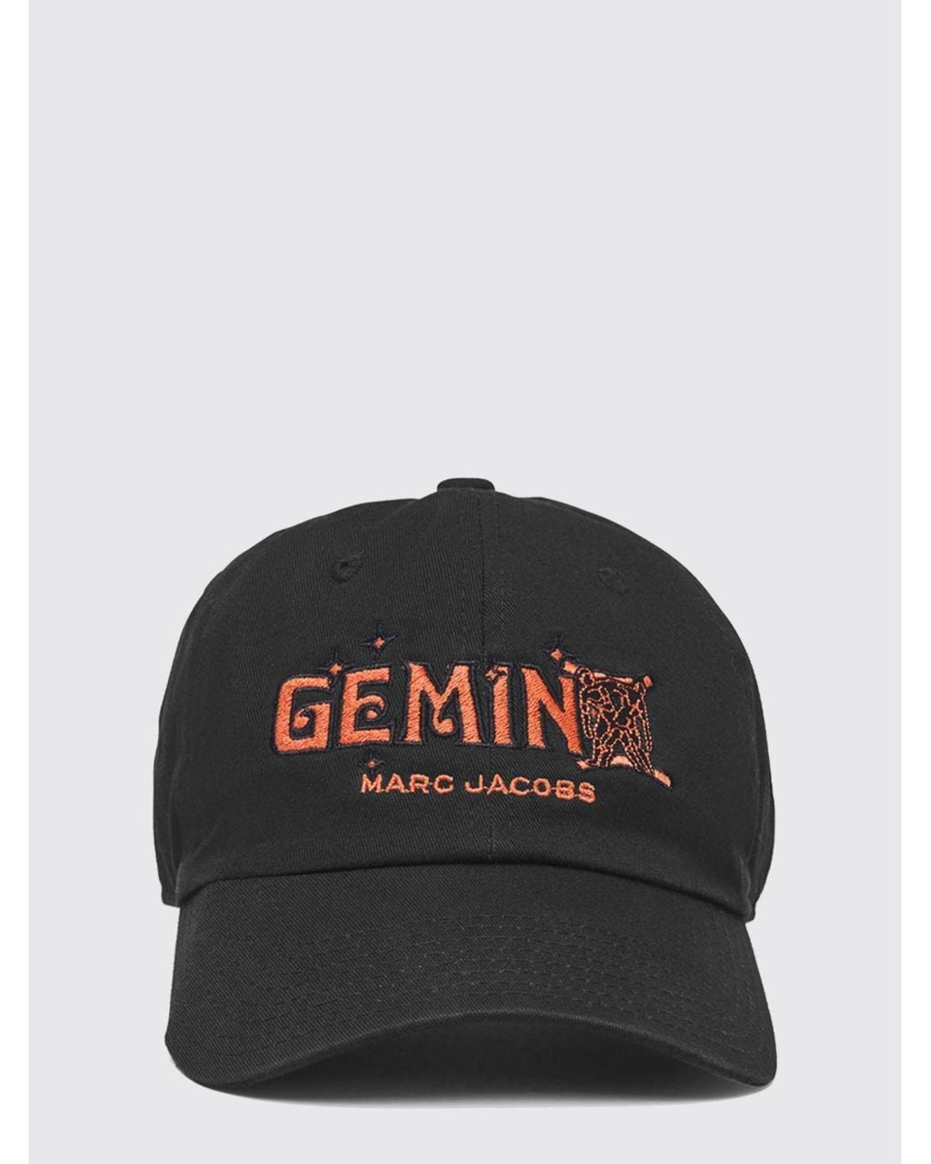 Marc Jacobs Black Cancer Baseballkappe Aus Baumwolle Mit Gesticktem Slogan