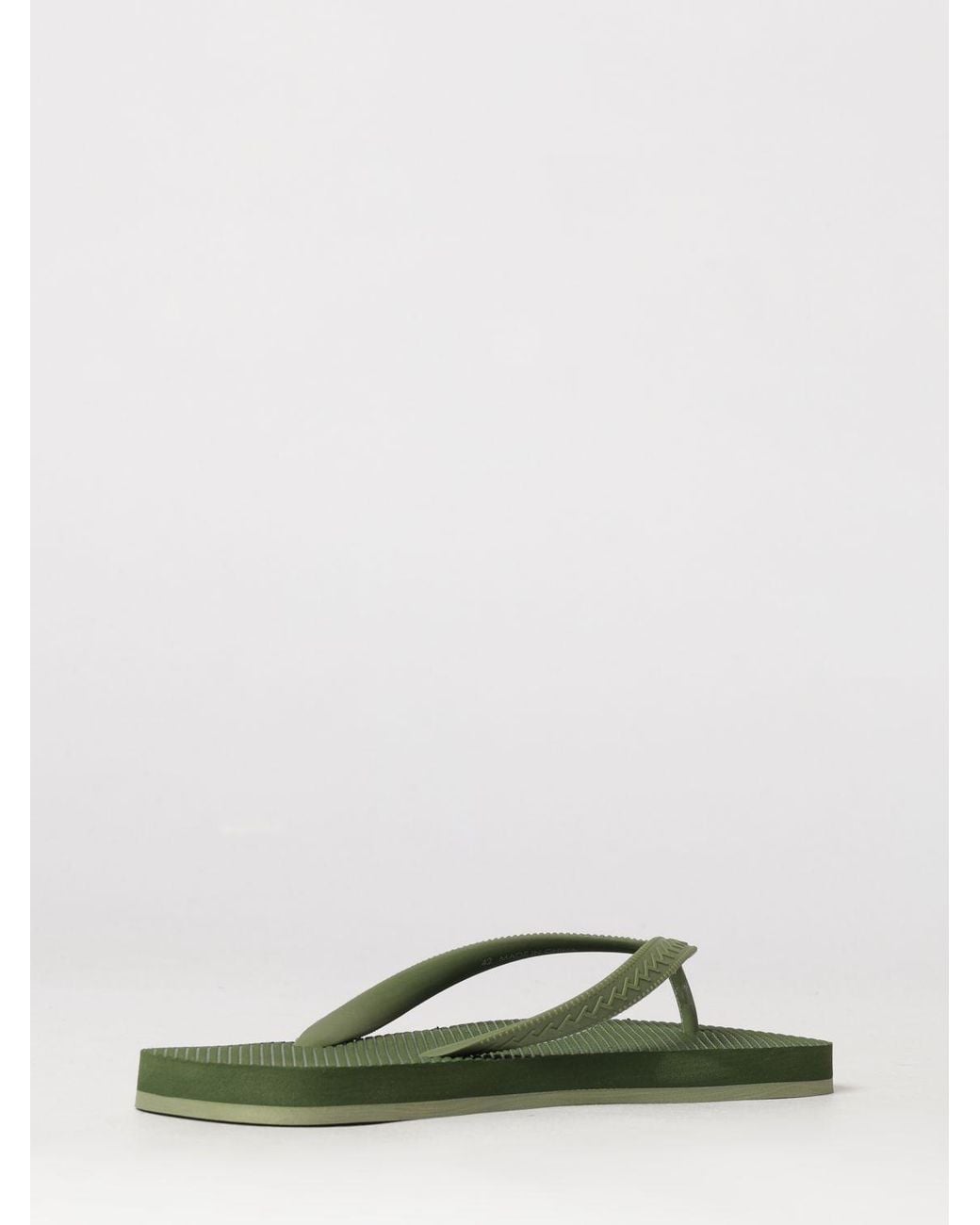 DSquared² Green Rubber Flip Flops for men
