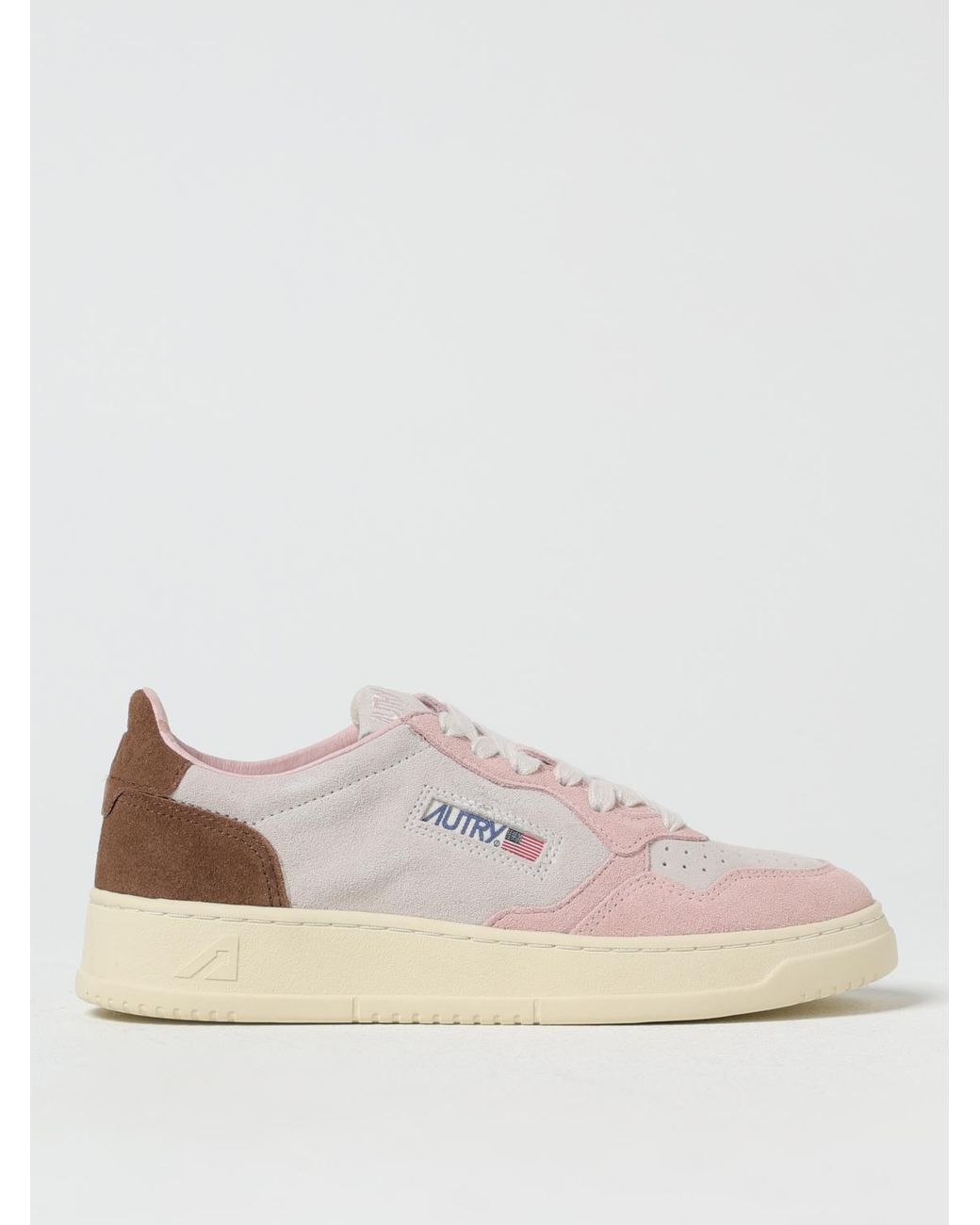 Autry Natural Medalist Suede Sneakers