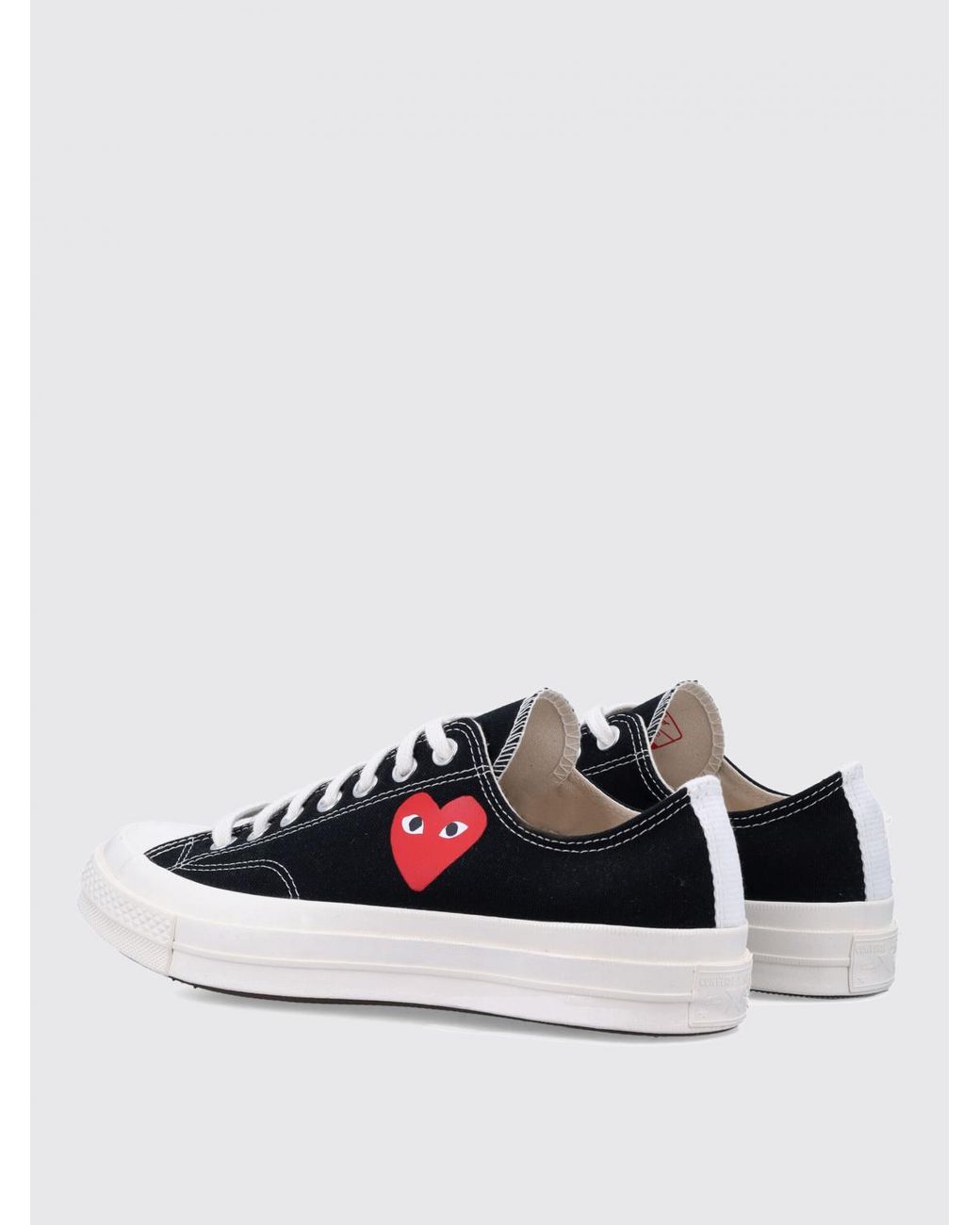 COMME DES GARÇONS PLAY White Comme Des Garçons X Converse Cotton Canvas Sneakers for men