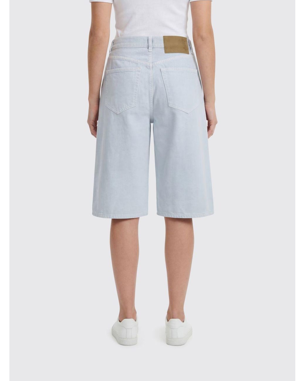 Haikure Blue Cotton Shorts