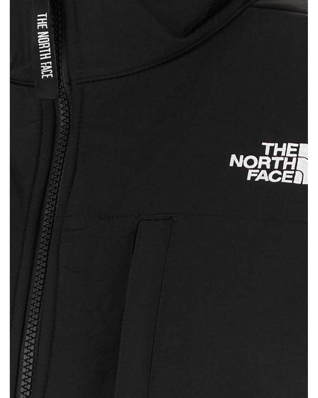 The North Face Black Retro Denali Polyester Fleece Gilet With High Neck And Contrast Logo for men