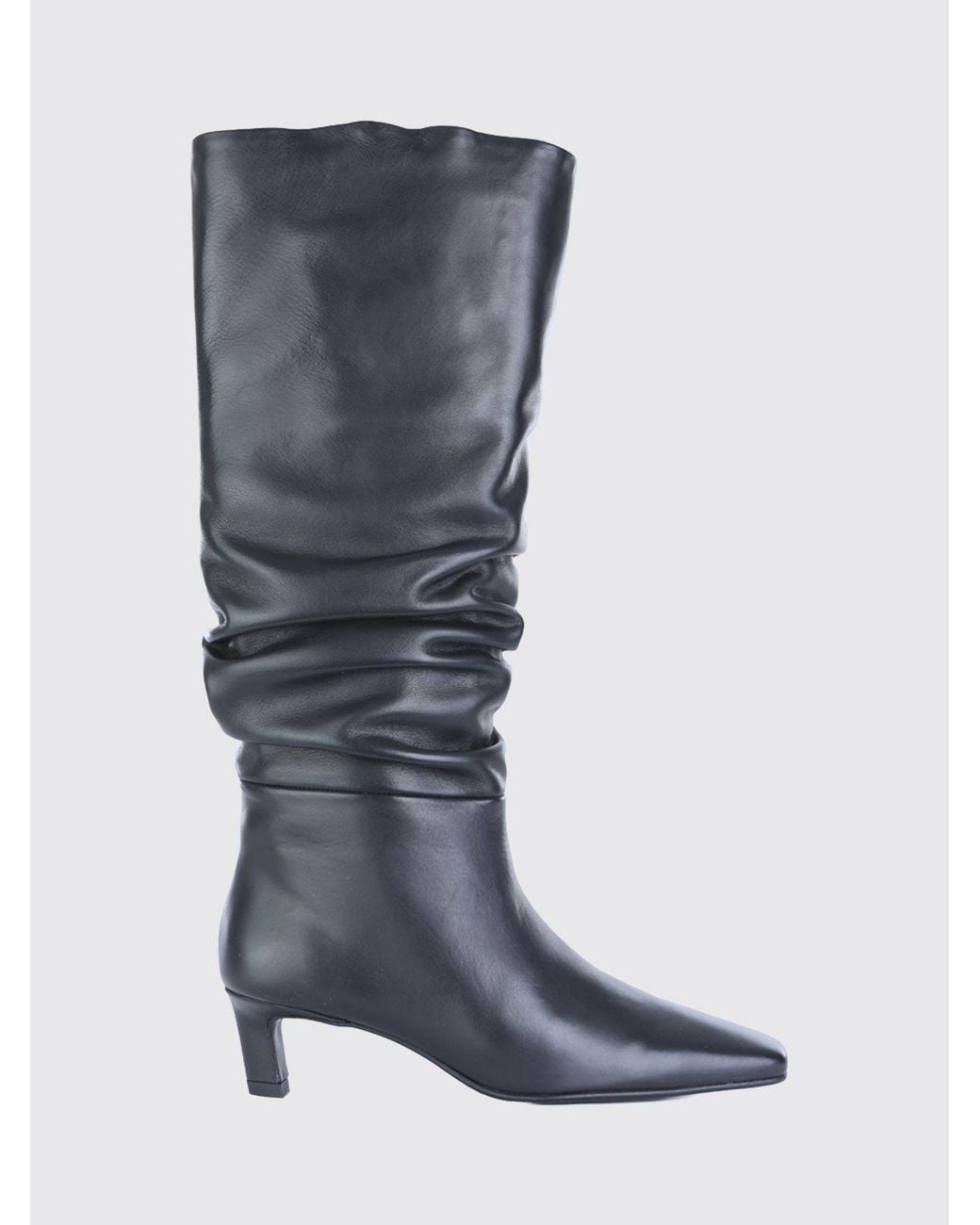 Alohas Blue Draped Knee-High Boots
