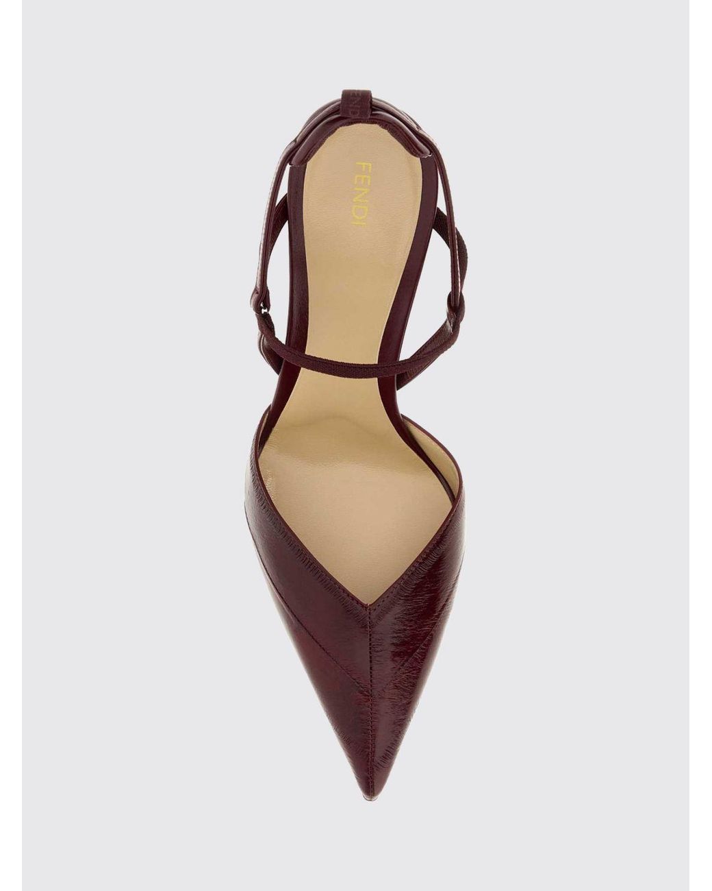 Fendi Pink Colibrì Eel Leather Slingback Pumps With Stiletto Heel