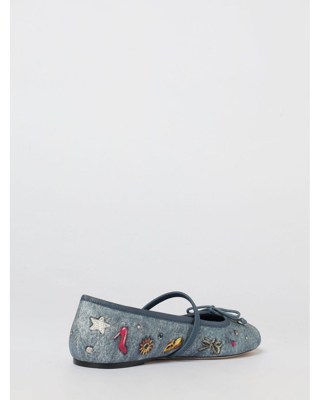 Marc Jacobs White Cotton The Trinket Charm Sabrina Ballerinas