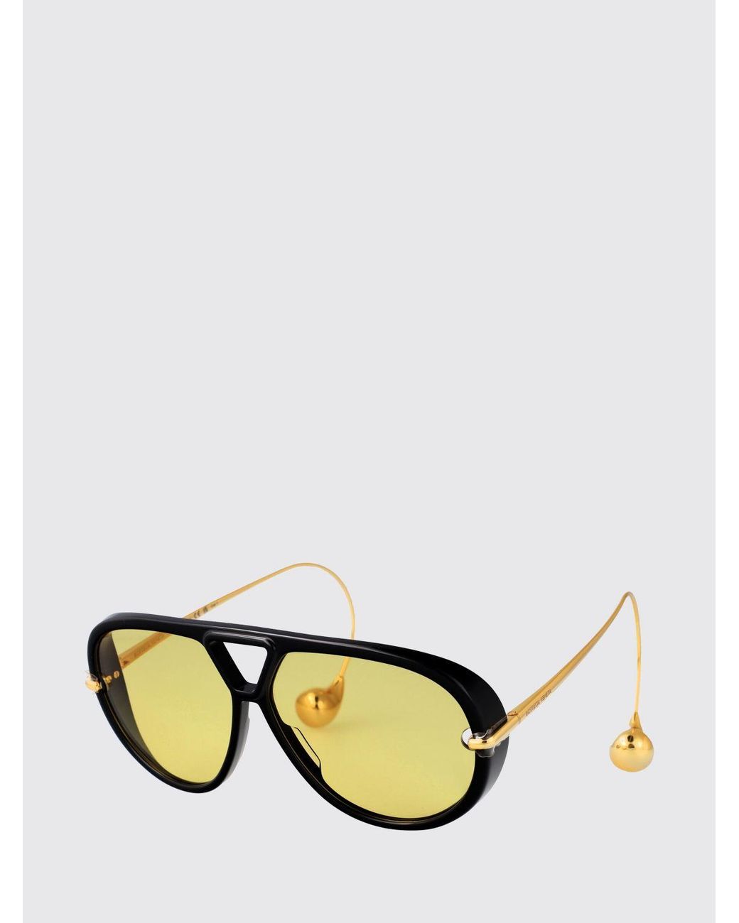 Bottega Veneta Metallic Bv1273S Metal And Acetate Sunglasses