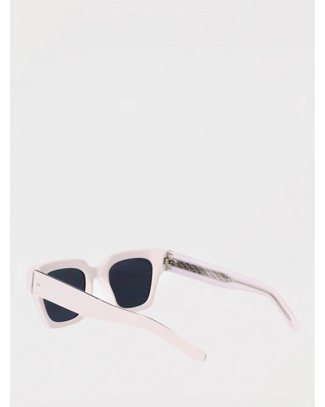 Dolce & Gabbana White Square Sunglasses Classic Style for men