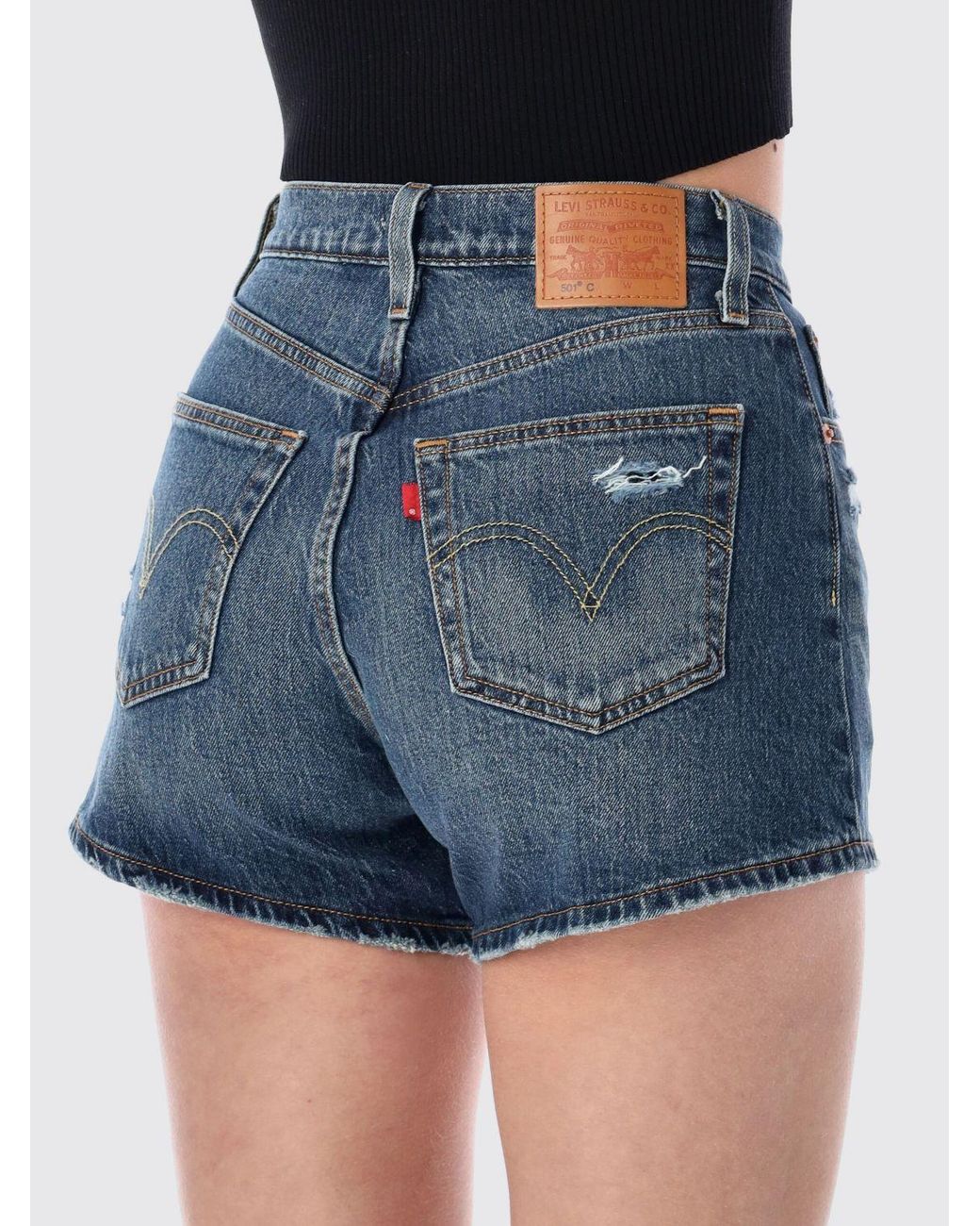 Levi's Blue 501 Shorts