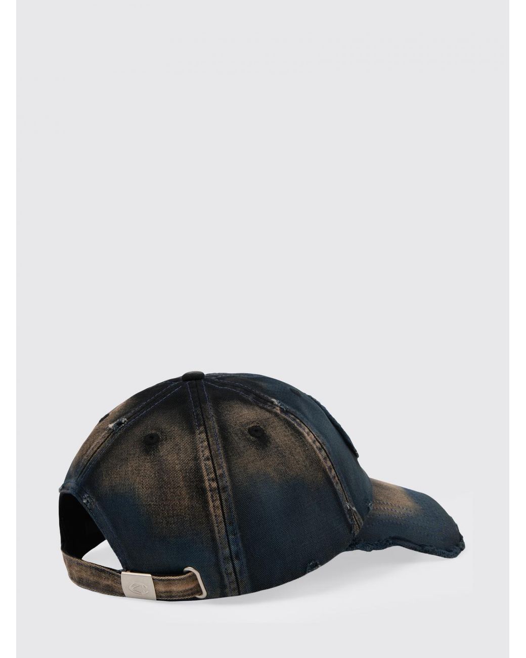 CAMPERLAB Blue Distorted Washed Sprayed Used Cotton Hat