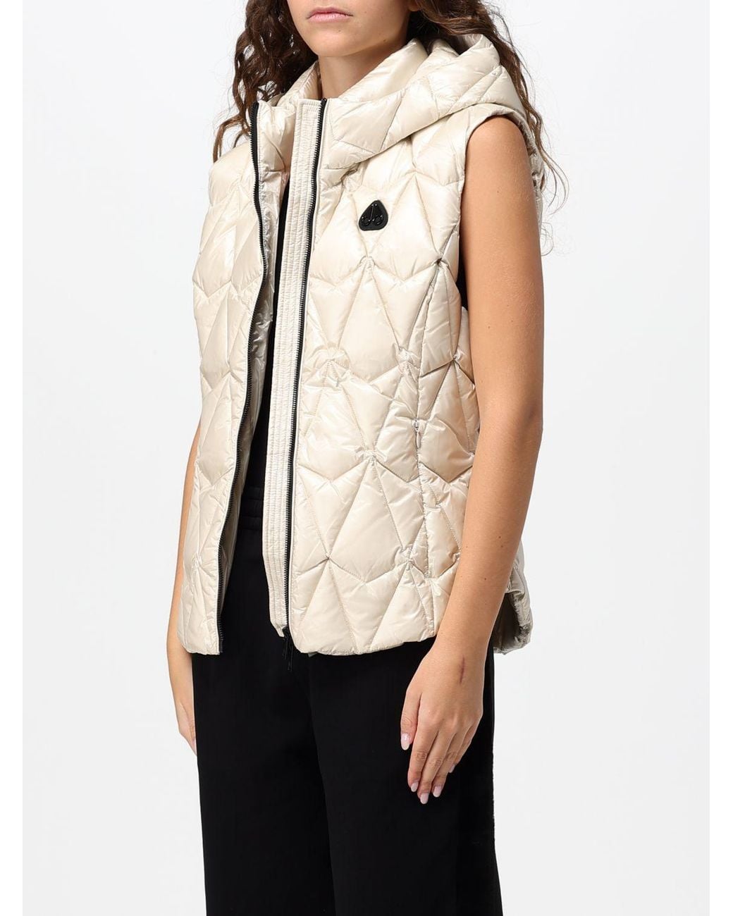 Moose Knuckles Natural Hooded Quilted Gilet