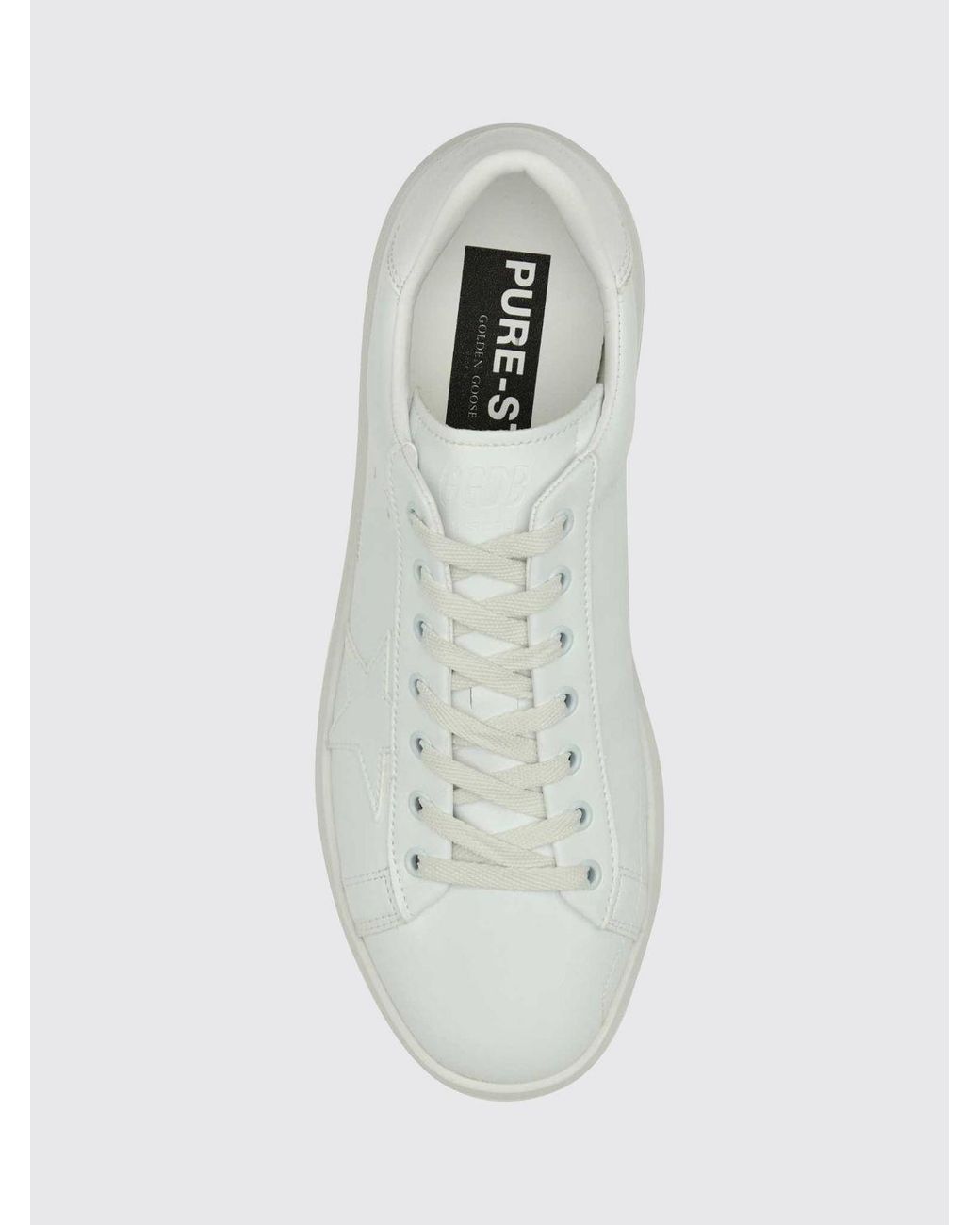 Golden Goose Deluxe Brand White Pure-Star Low-Top Sneakers for men