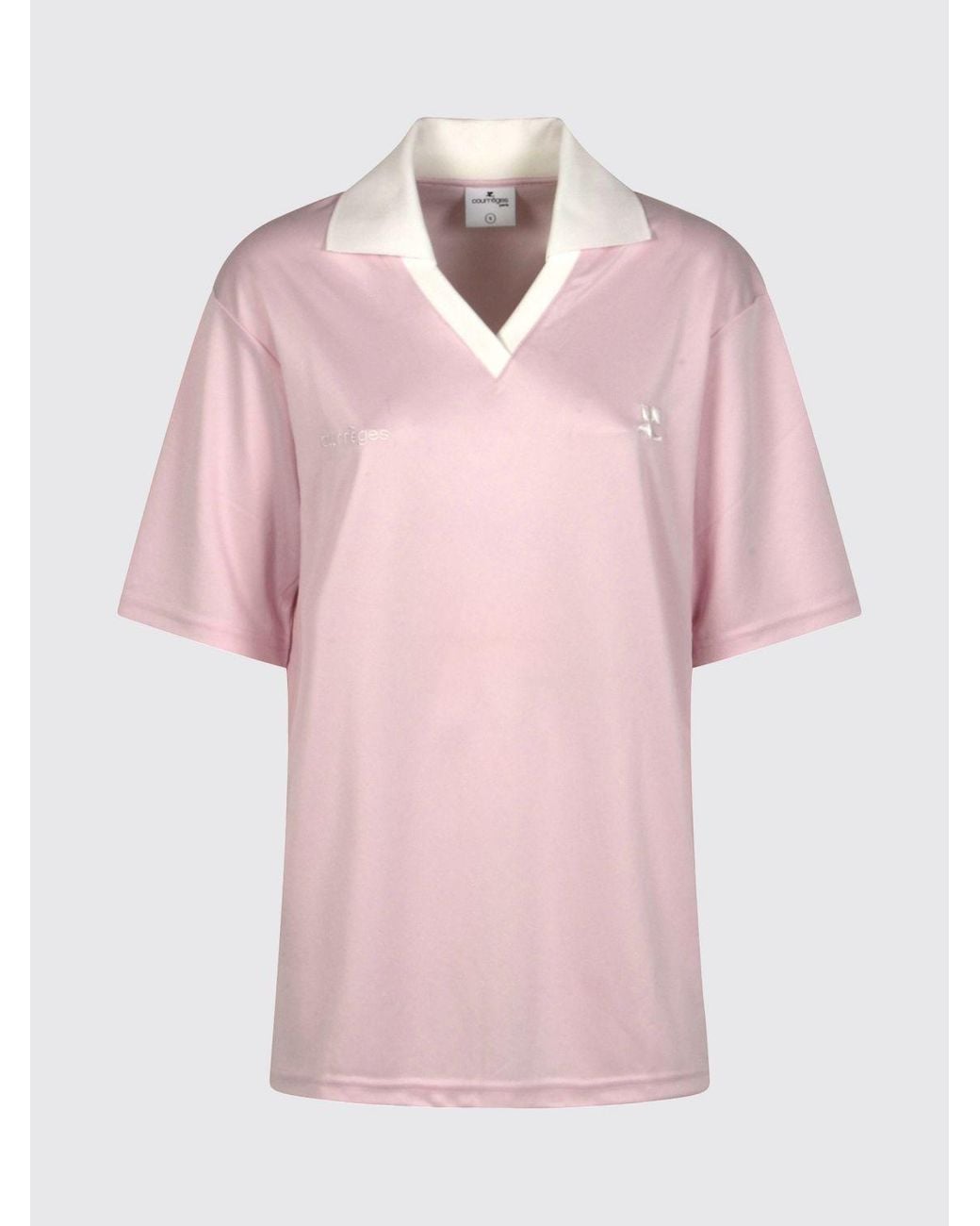 Courreges Red CourrÈ Ges Polyester Polo With Logo