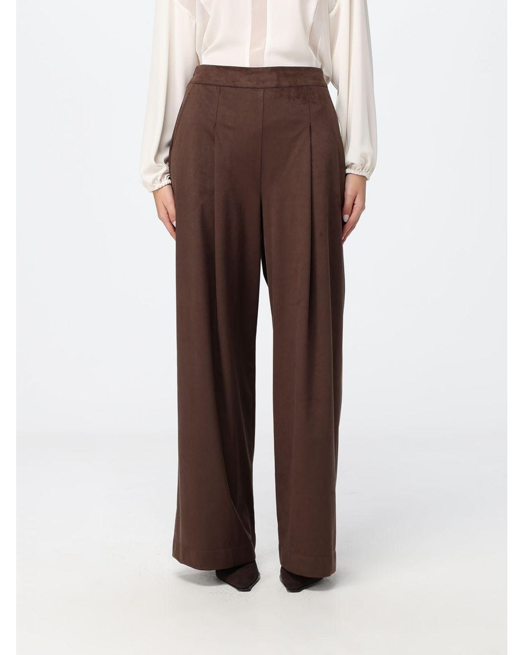 Hanita Brown Palazzo Trousers