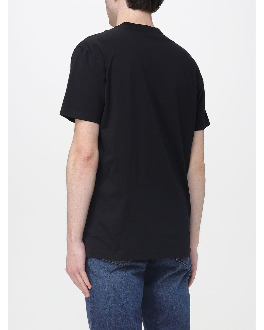 Dolce & Gabbana Black Dolce &Amp Gabbana Cotton Blend T-Shirt With Logo for men