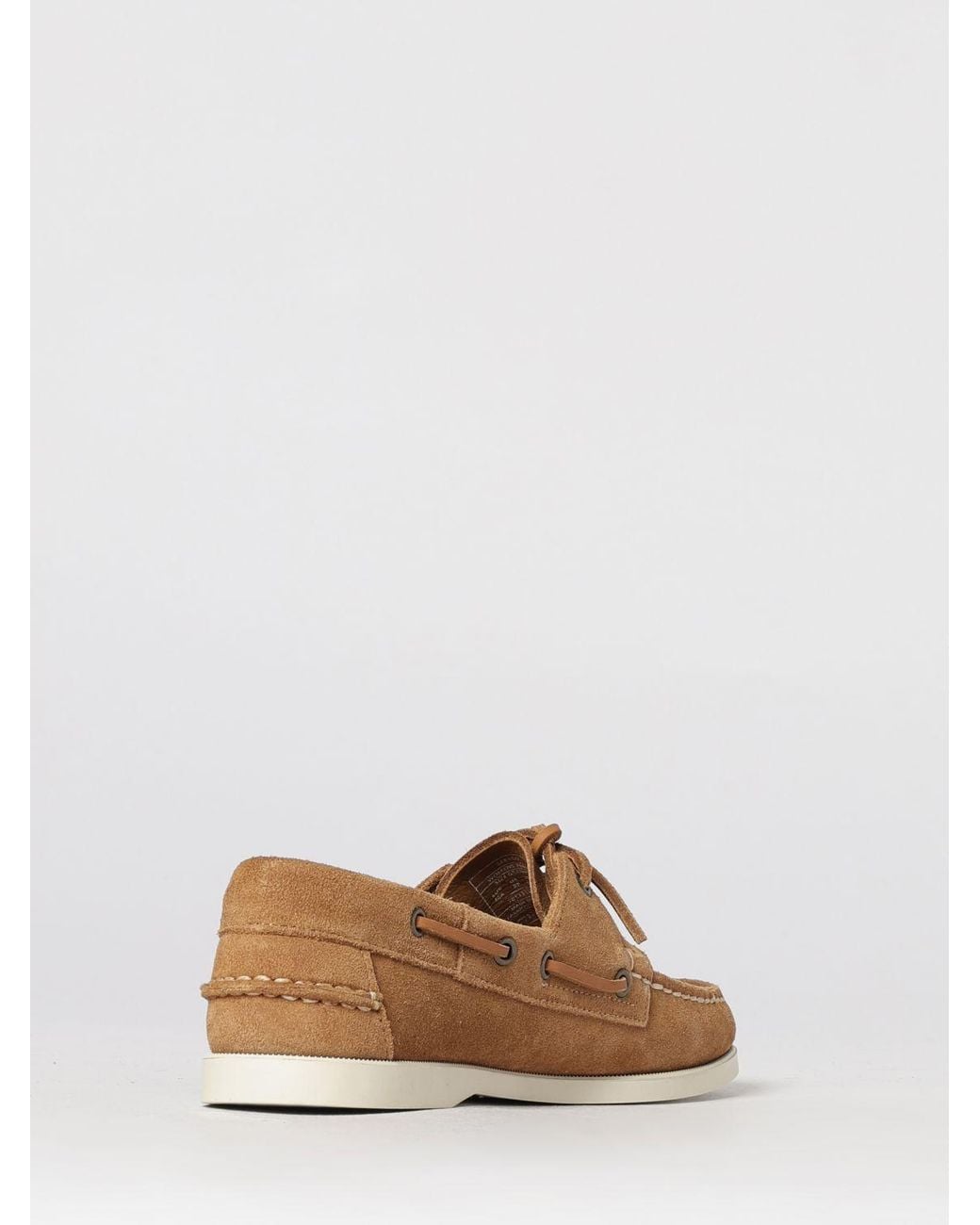 Sebago Brown Portland Flesh Out Suede Boat Loafers