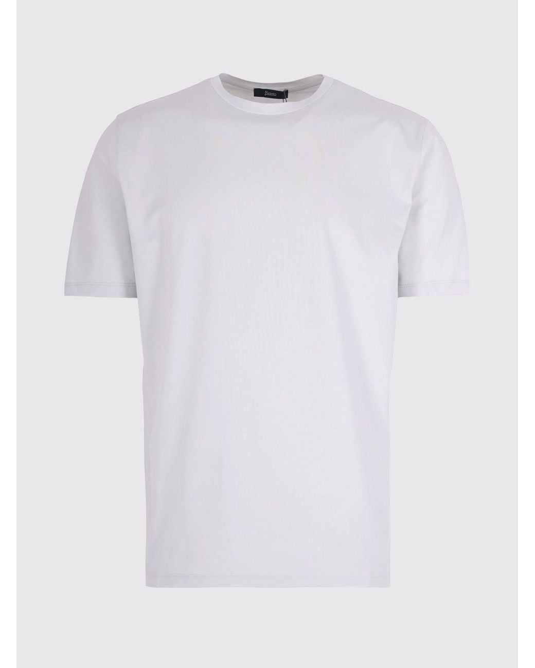 Herno Basic Baumwoll-T-Shirt in White für Herren