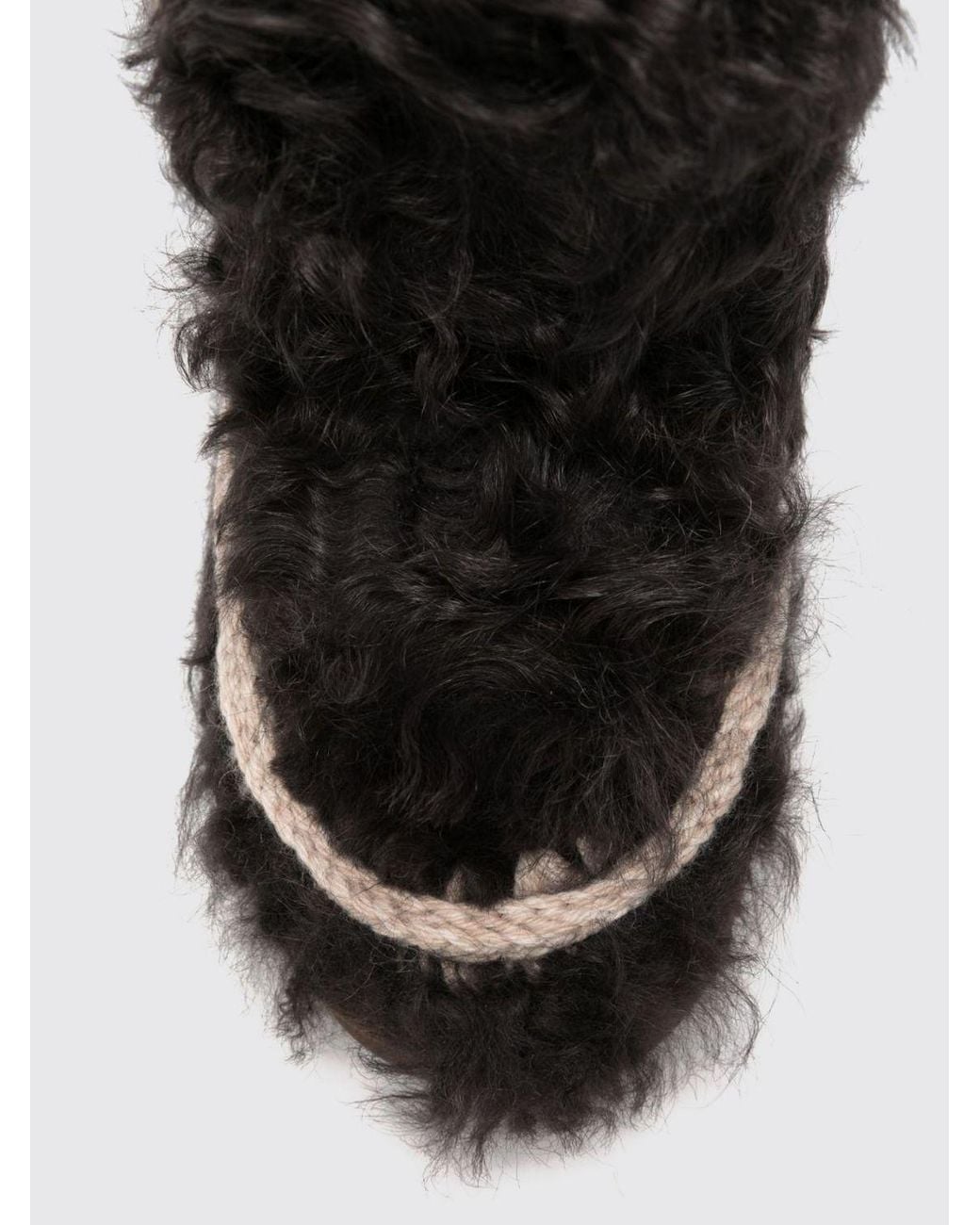 Mou Bicolour Eskimo Fur Ankle Boots With Contrast Stitching in Black | Lyst