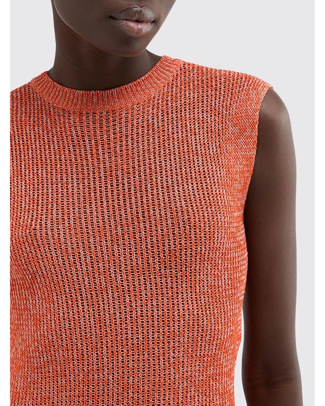 MACCAPANI Red Giuly Cotton And Viscose Top