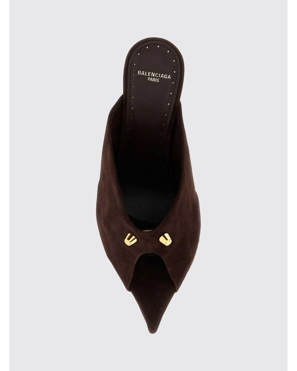 Balenciaga Brown High Heel Shoes