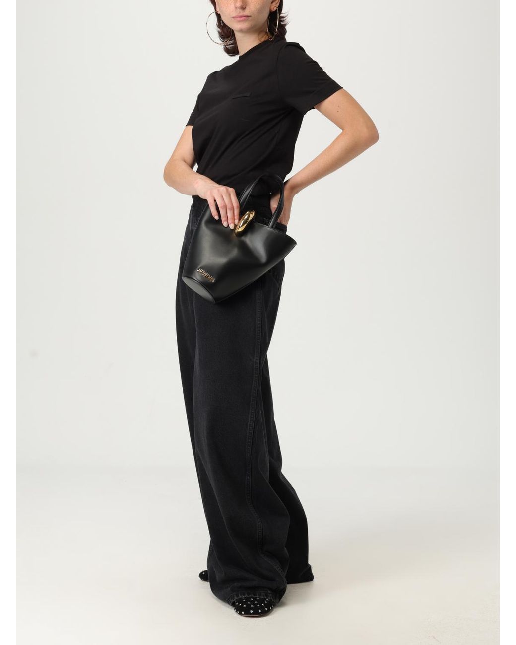 Jacquemus Black Le Petite Bambola Leather Bag