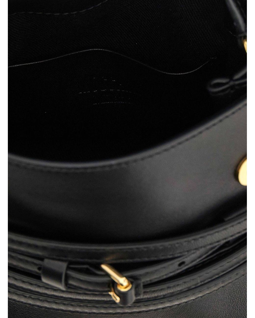 Moschino Couture Black Tie Me Leather Bag