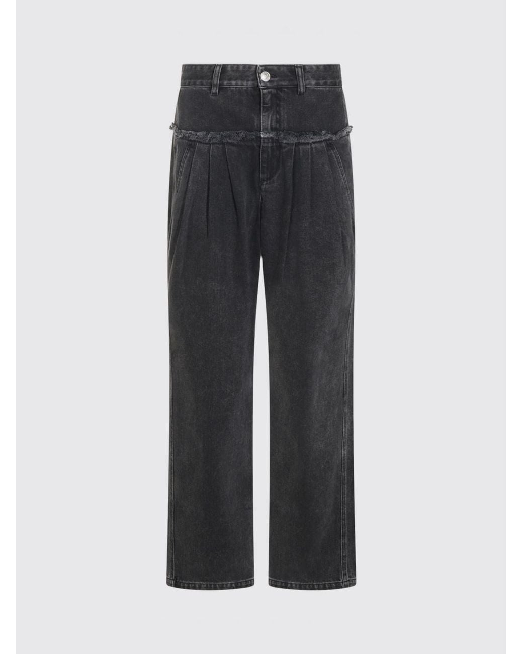 Isabel Marant Blue Iniza High-Waisted Wide-Leg Denim Jeans