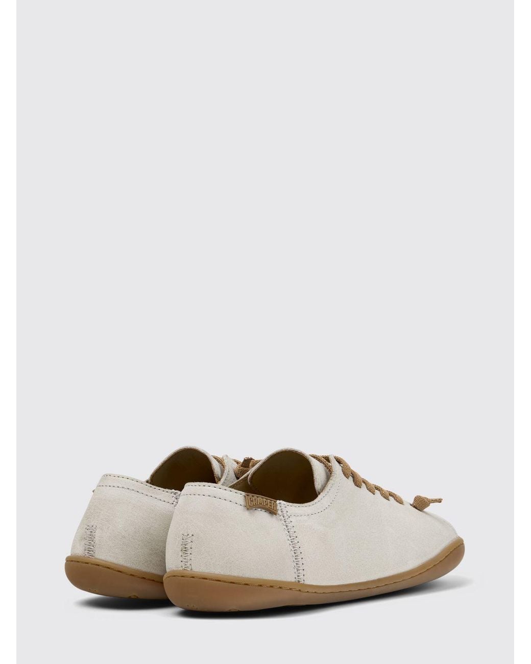 Camper White Peu Suede Sneakers