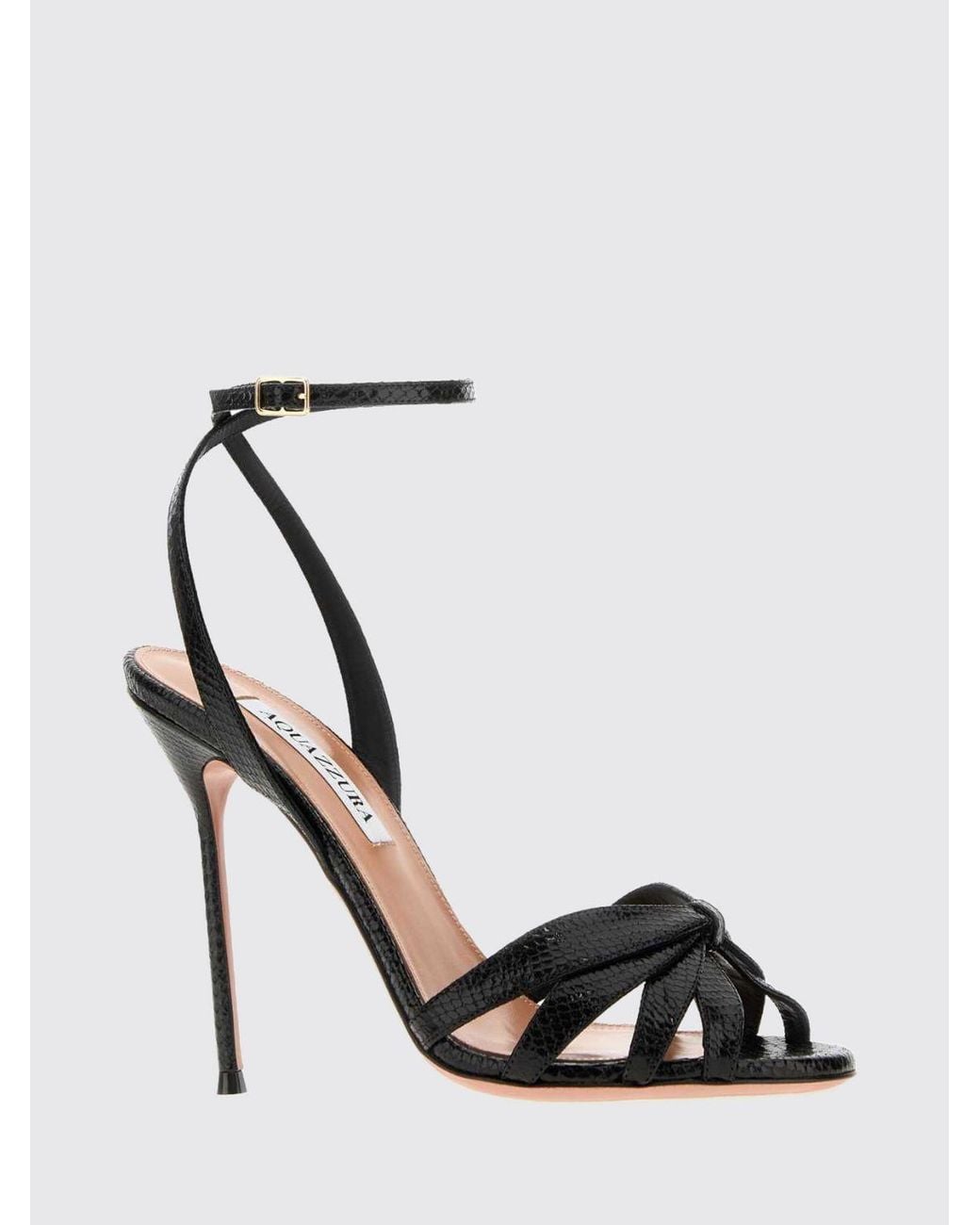 Aquazzura Black Heeled Sandal