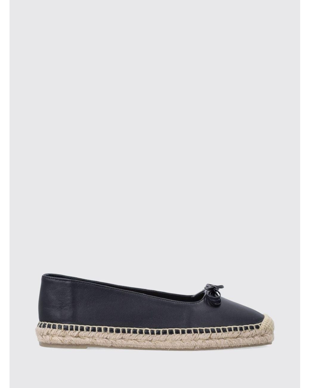 Castaner White Pax Ribbon Leather Espadrilles