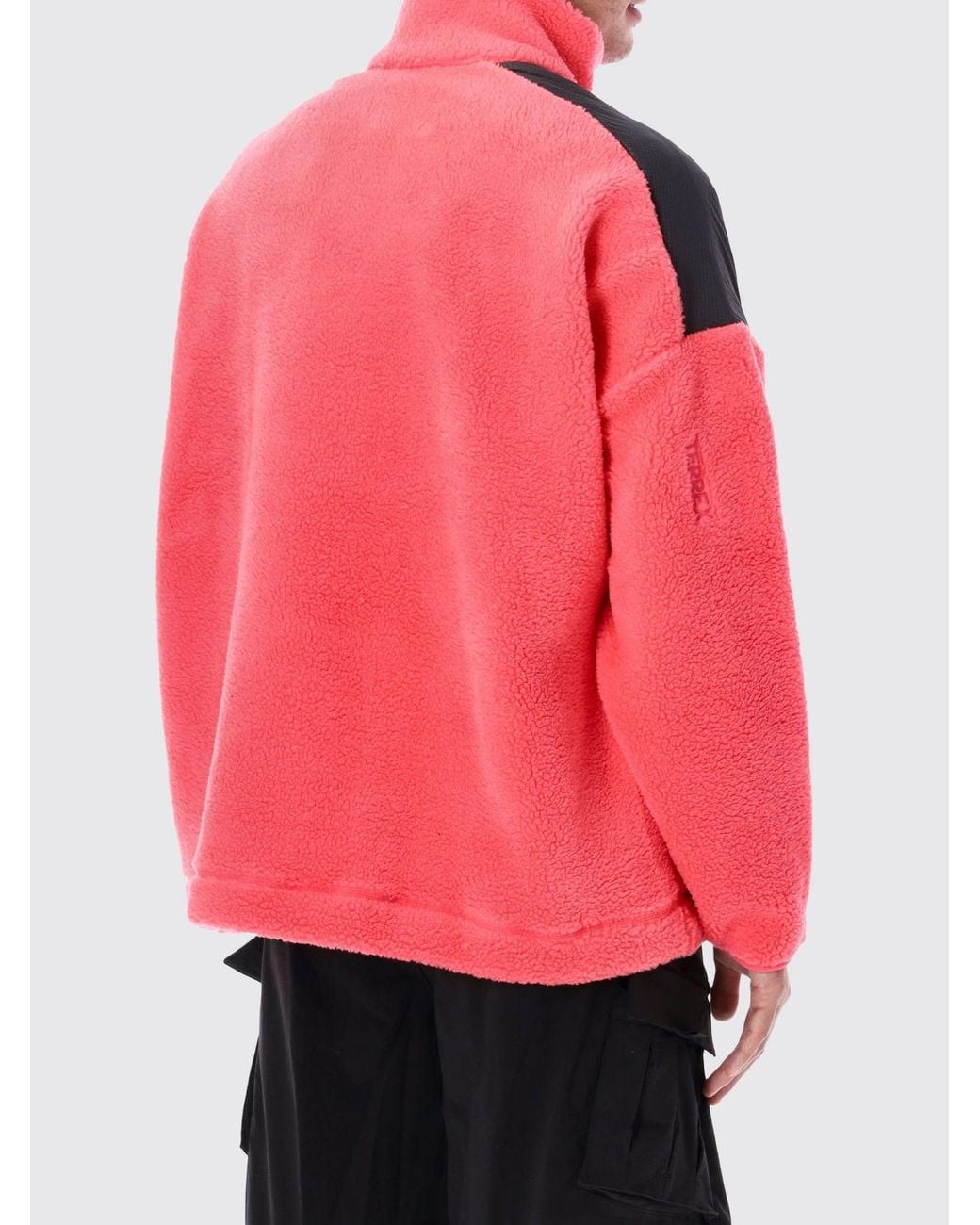 Adidas Originals Pink Terrex Xploric Climawarm High Pile Bicolor Fleece Jacket for men