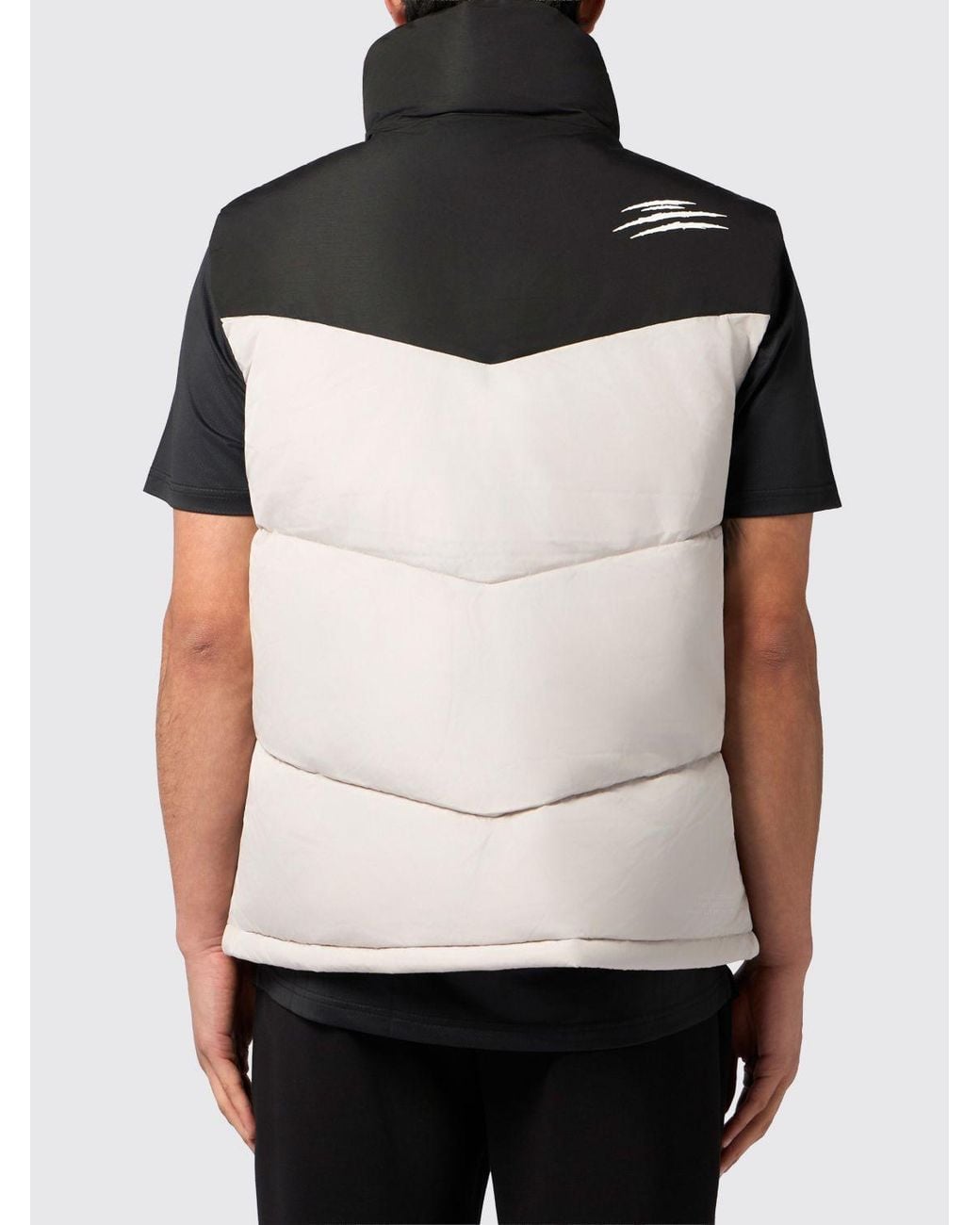 Philipp Plein Black Logo Padded Nylon Vest for men