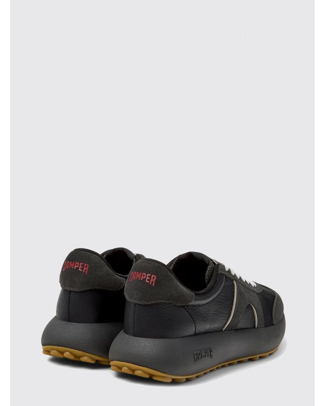 Camper Black Pelotas Athens Leather Sneakers