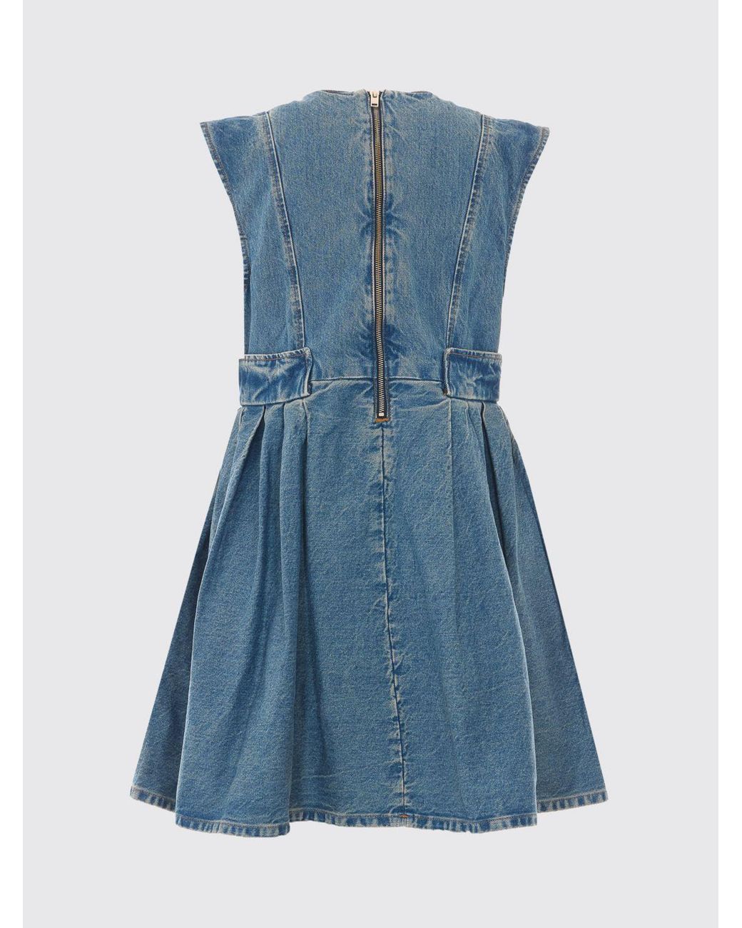 Ganni Blue A-Line Mini Dress