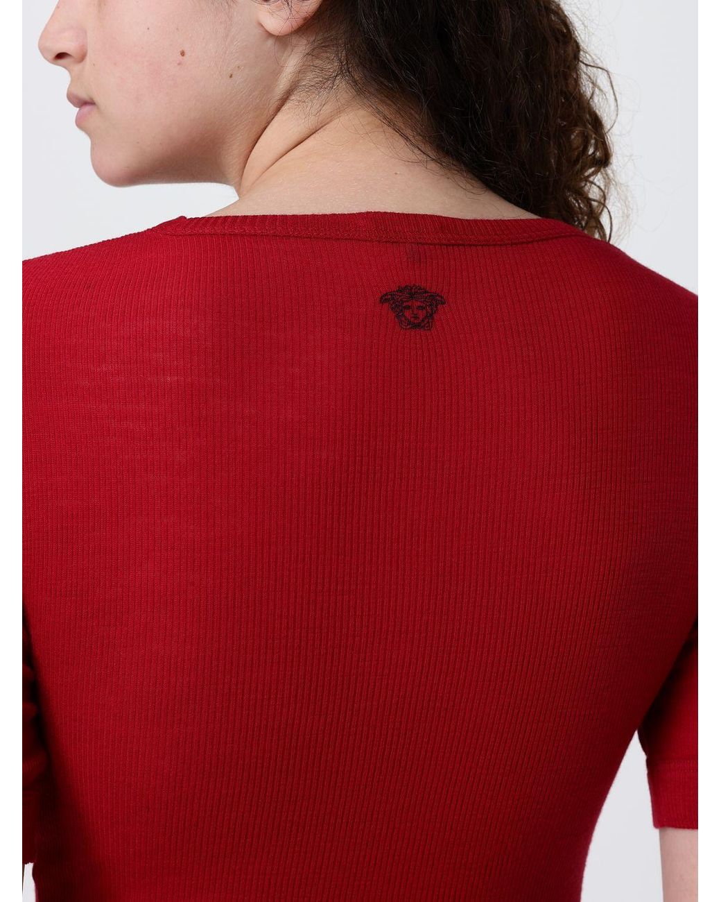 Versace Red Wool Sweater
