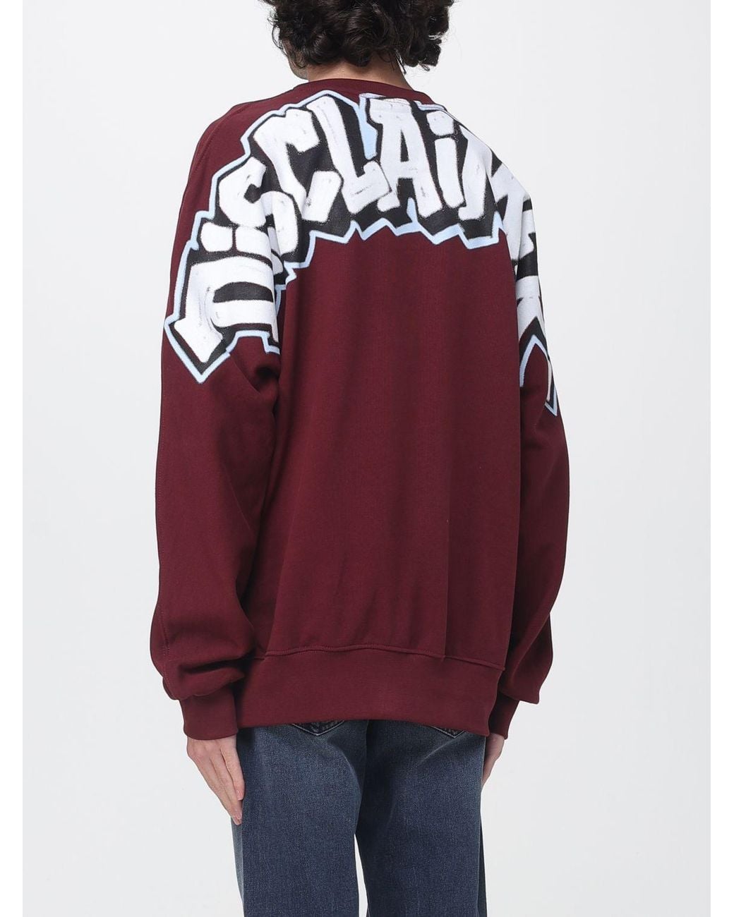 DISCLAIMER Red Sweatshirt for men
