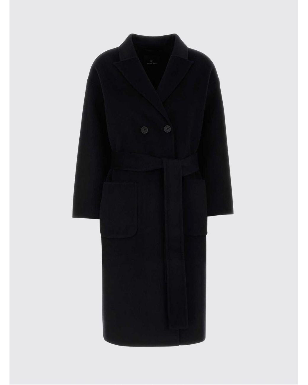 Anine Bing Red Double-Breasted Long Coat