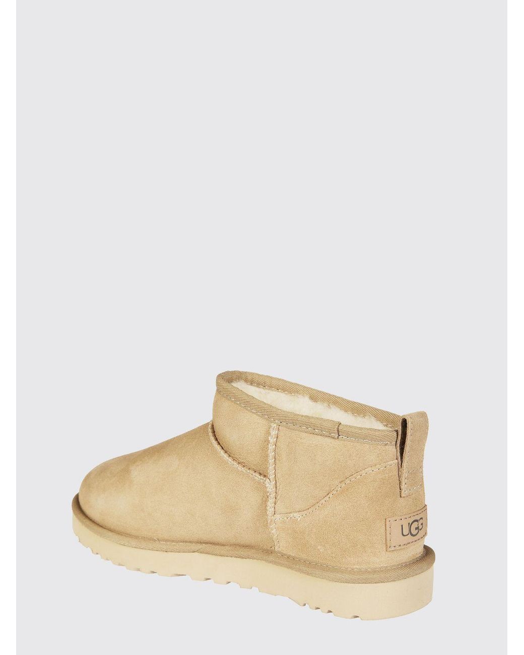 Ugg Natural Classic Ultra Mini Suede Ankle Boots