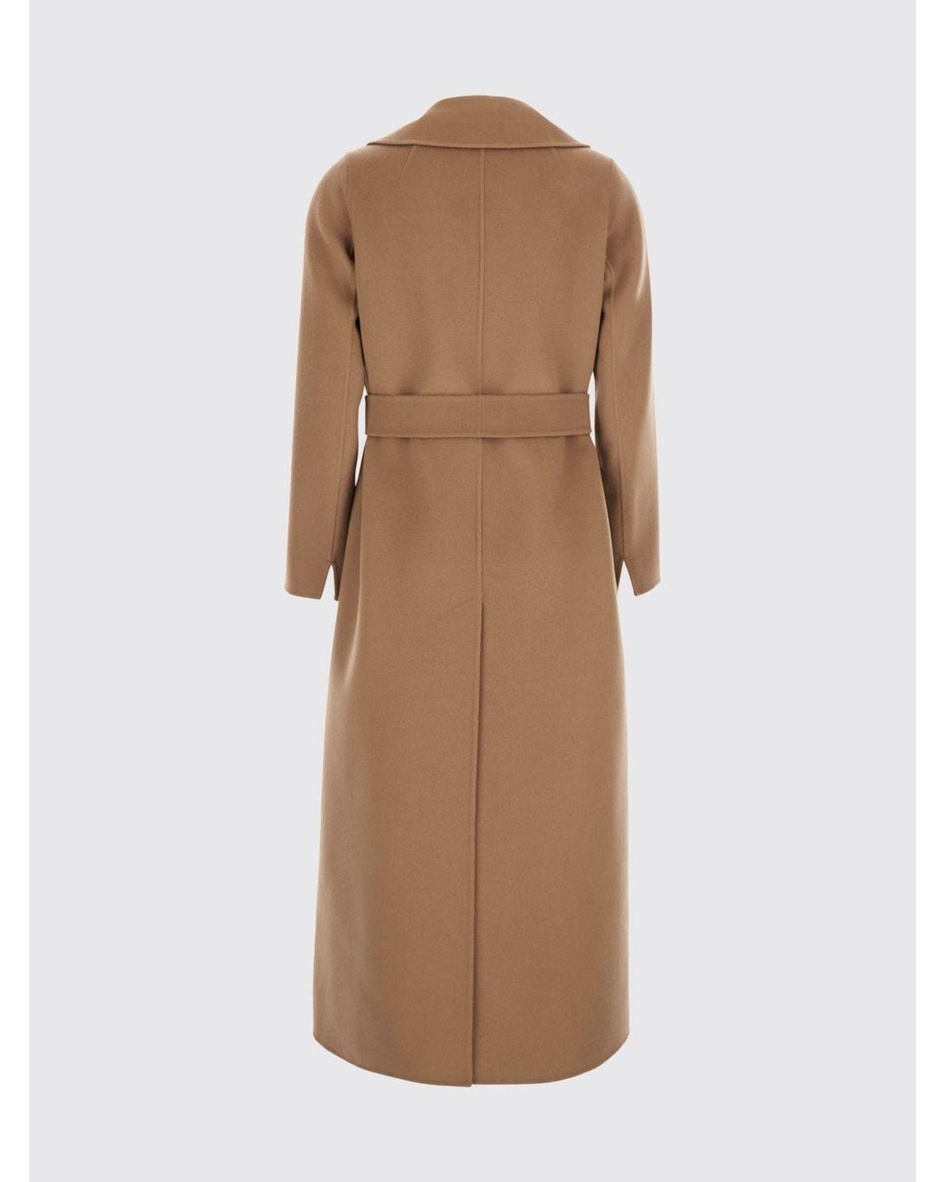 Max Mara Natural Long Belted Robe Coat