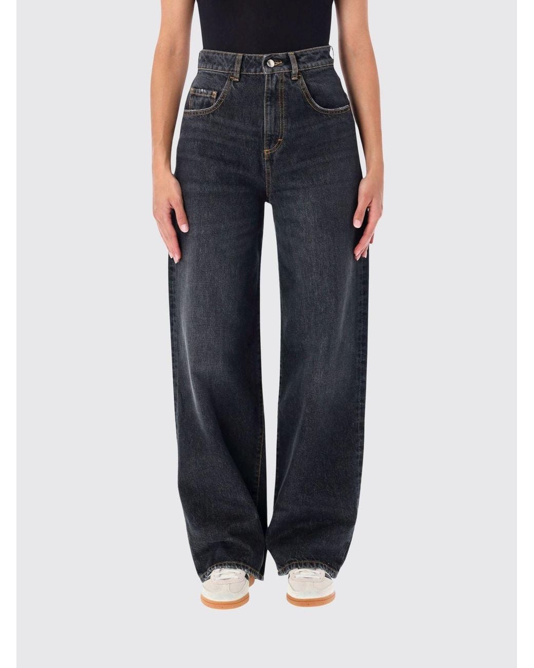 ICON DENIM Blue Poppy High-Waisted Wide-Leg Jeans
