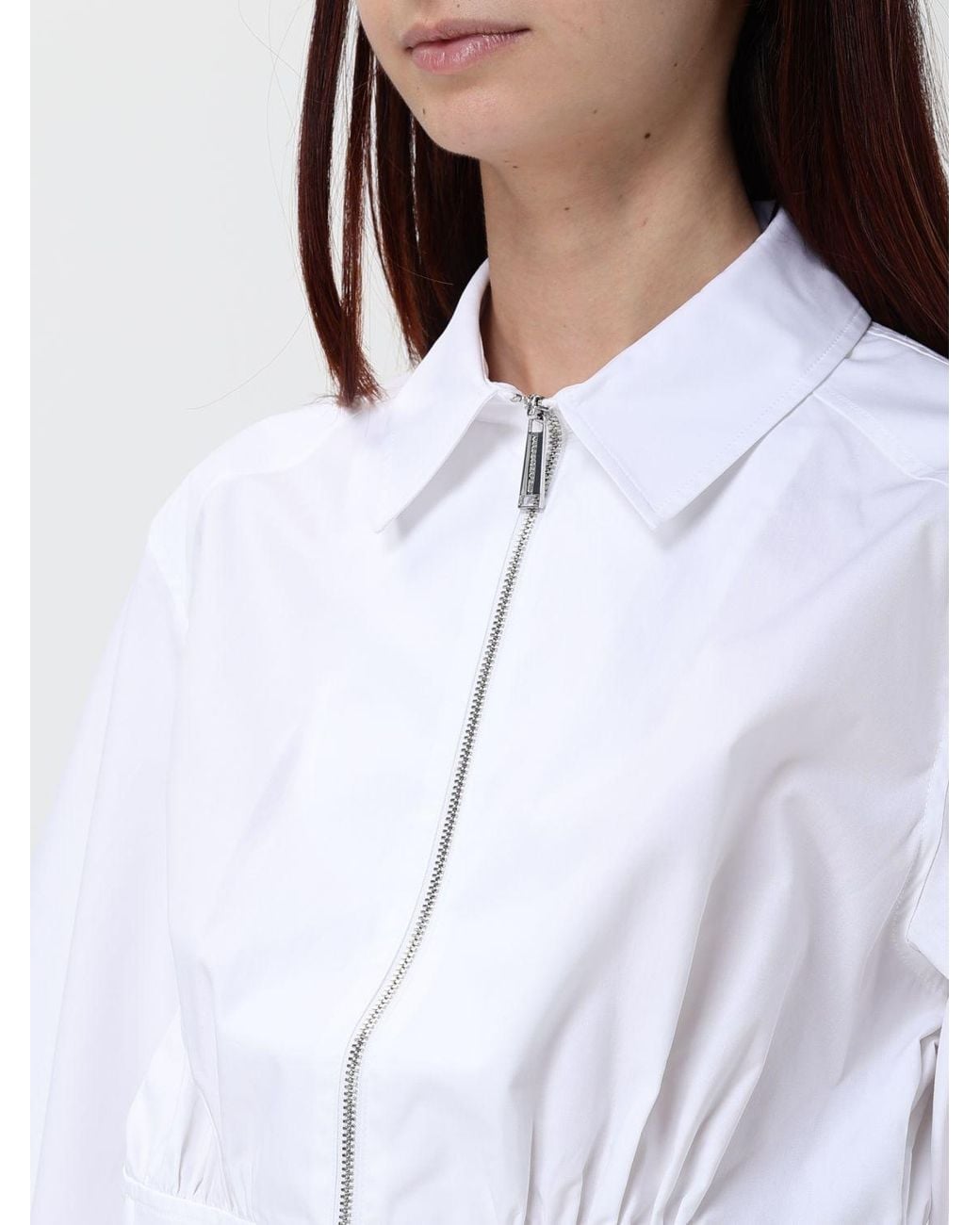Karl Lagerfeld White Slim Fit Bustier Shirt