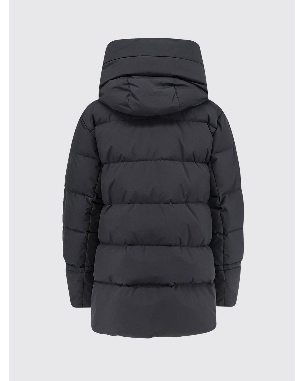 Moorer Blue Gadia-Stp Quilted Nylon Short Down Jacket With Hood