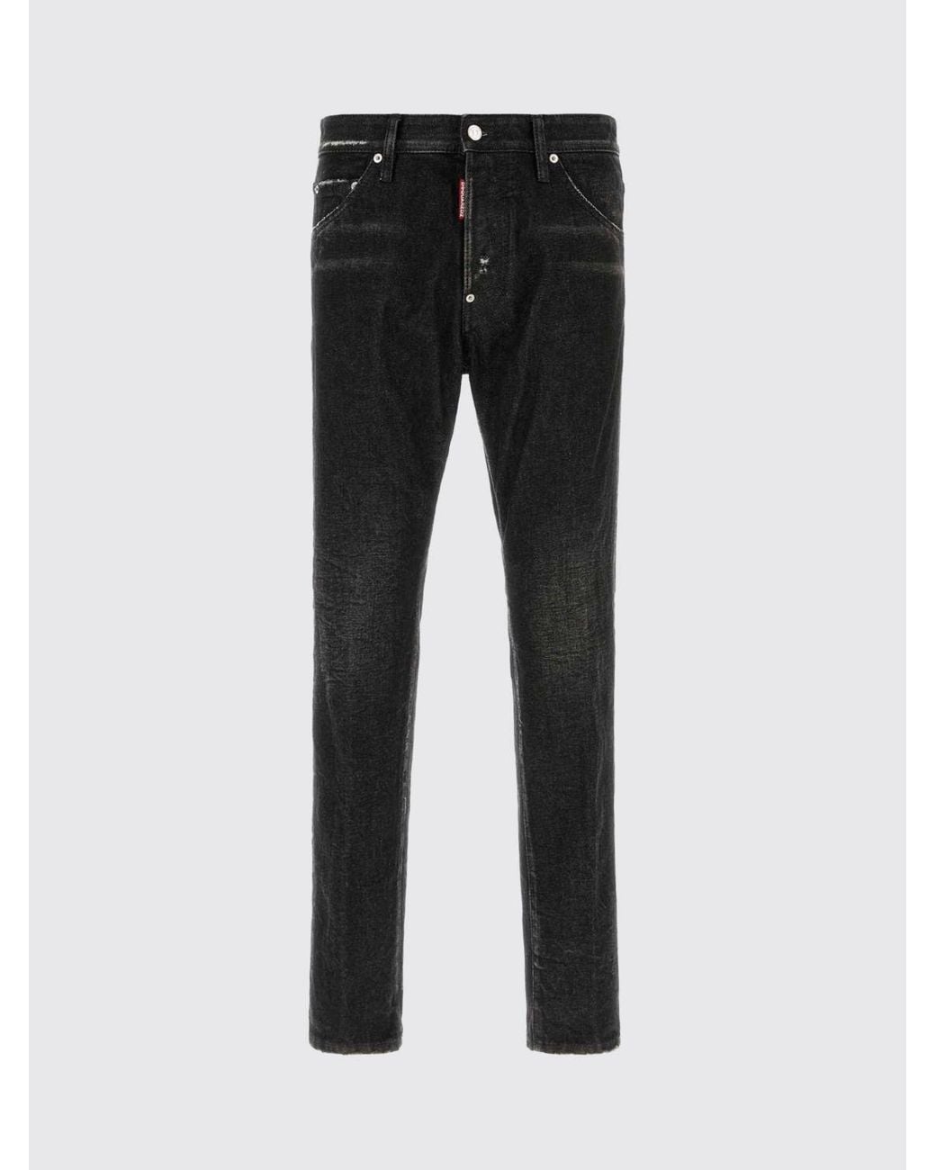 DSquared² Blue Mid-Rise Straight Jeans for men