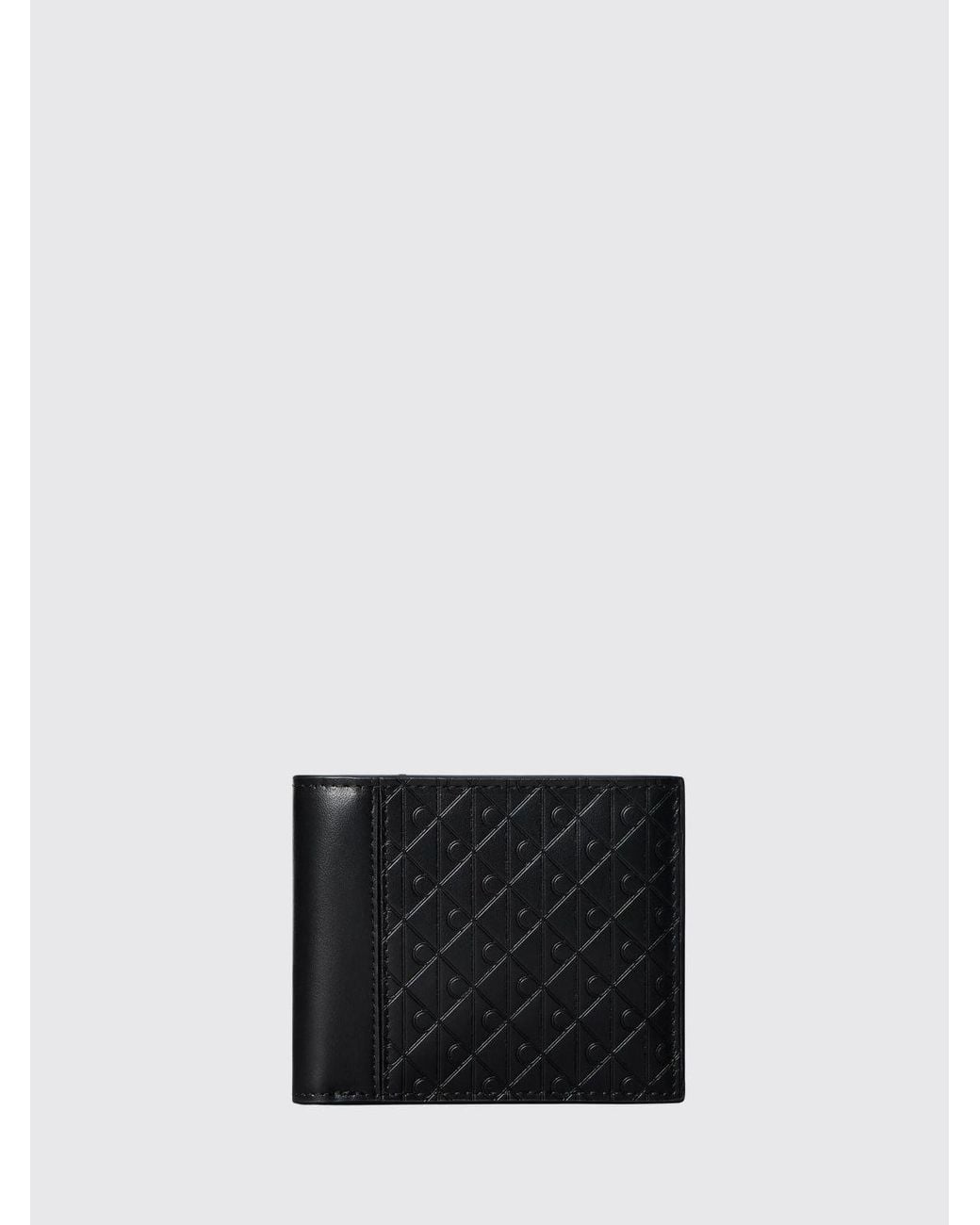 Calvin Klein White Faux Leather Bifold Wallet With Coin Pocket And Card Slots for men