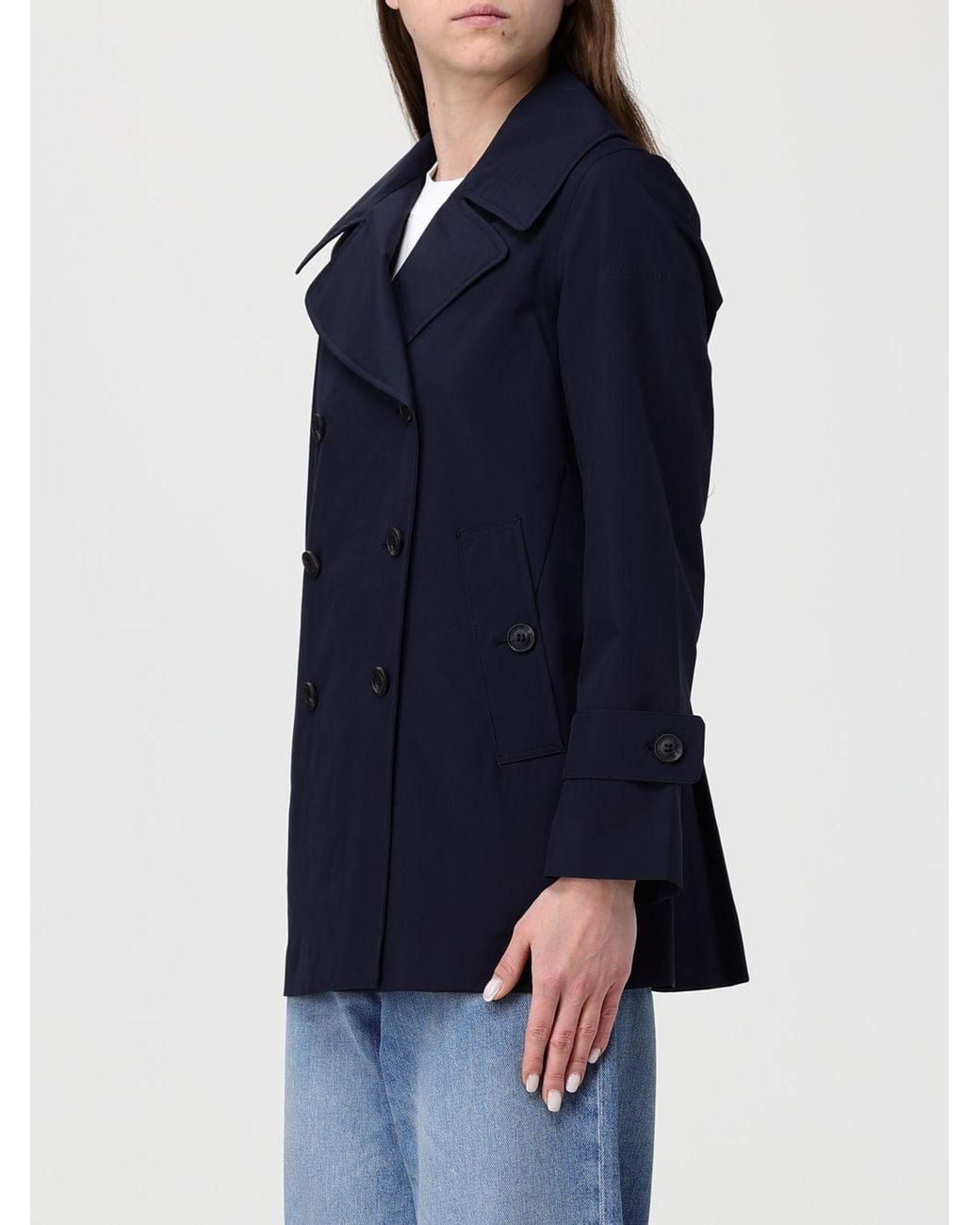 Trench-Coat Sofi À Double Boutonnage Save The Duck en coloris Blue
